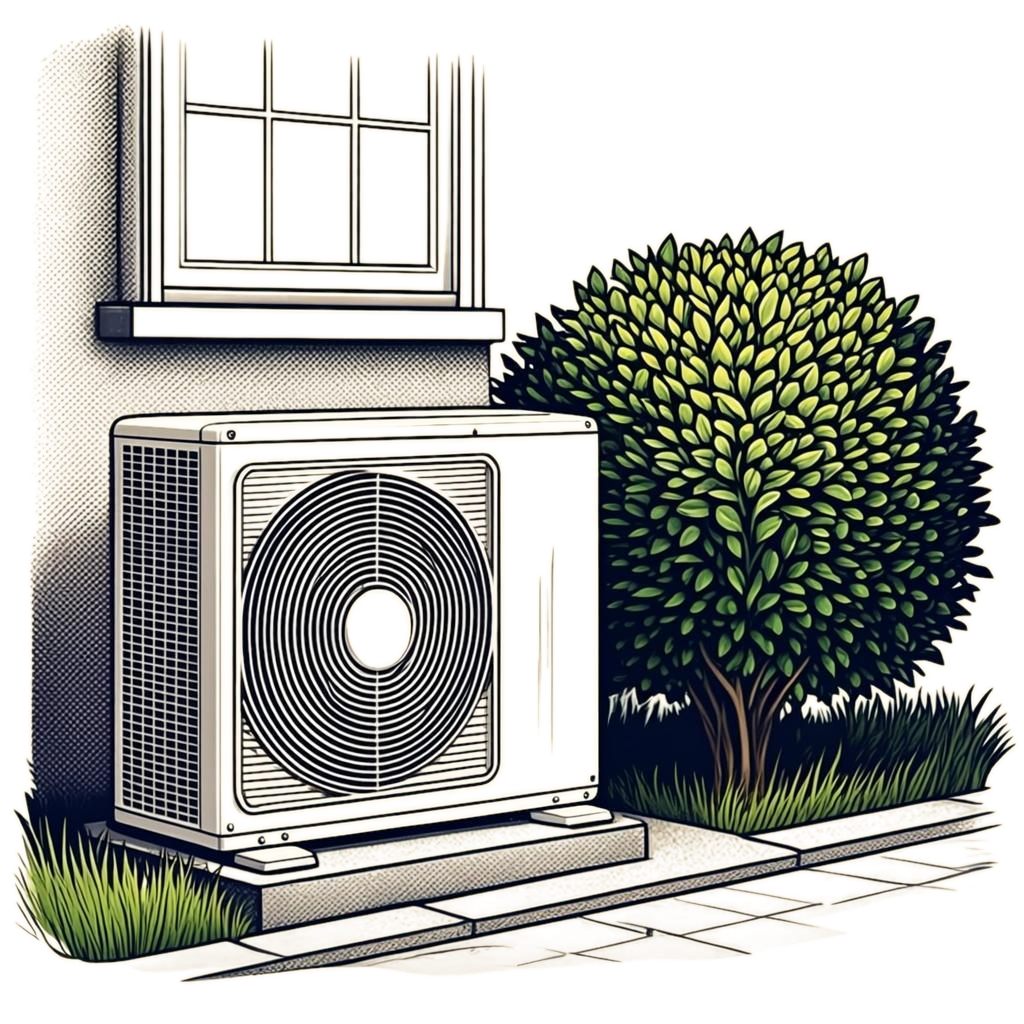 Heat pump unit illustration
